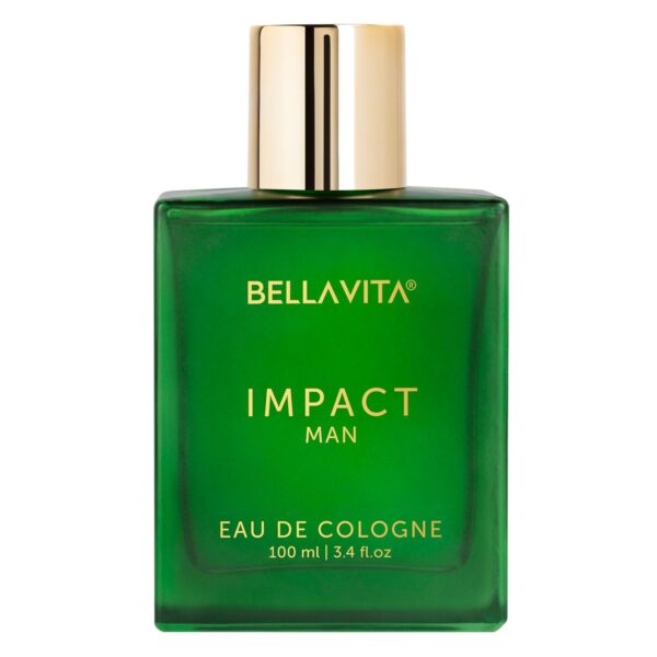 Bella Vita Luxury IMPACT MAN Eau De Cologne Perfume with Mandarin Orange, Patchouli, Cedar | Woody, Citrusy Long Lasting EDC Fragrance Scent for Men 100Ml - Fast Shipping to USA & Canada