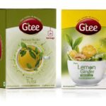 GTEE Green Tea Bags - Lemon & Ginger & Tulsi Tea Bags, 25 Tea bags (Pack of 2) - Fast Shipping to USA & Canada
