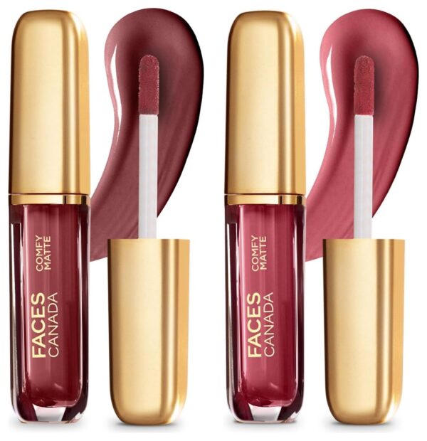 FACESCANADA Comfy Matte Liquid Lipstick - Note To Self 07 (Brown), Comfy Matte Liquid Lipstick - Fixed It For You 11 (Brown) - Fast Shipping to USA & Canada