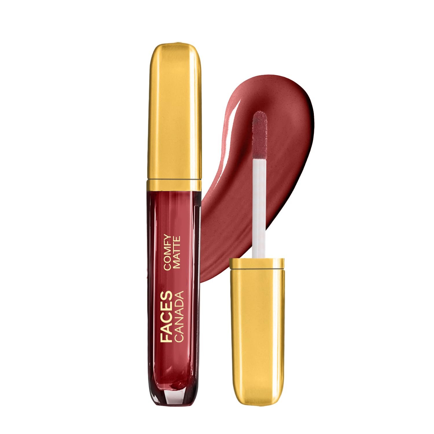 Version 1.0.0 FACESCANADA Comfy Matte Liquid Lipstick - Note To Self 07 (Brown), 3.8 Ml | Comfortable 10Hr Longstay | Intense Matte Color | Almond Oil & Vitamin E Infused | Super Smooth | No Dryness | No Alcohol - Fast Shipping to USA & Canada - Image 1