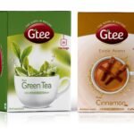 GTEE Green Tea Bags - Regular & Cinnamon Tea Bags, 25 Tea bags (Pack of 2) - Fast Shipping to USA & Canada