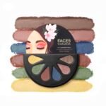 FACESCANADA 6 in 1 Eyeshadow Palette - Party Animal 04, 6g | Olive Butter & Macadamia Oil | Vibrant Colors | Highly Pigmented | Easily Blendable | Silky Satin Texture | No Crease | Cruelty-Free - Fast Shipping to USA & Canada