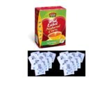 Brooke Bond Red Label Natural Care Tea, with 5 Ayurvedic Ingredients, 250 g + Premiuim Sugar 72 Sachets - Fast Shipping to USA & Canada
