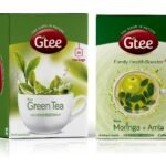 GTEE Green Tea Bags - Regular & Moringa Tea Bags, 25 Tea bags (Pack of 2) - Fast Shipping to USA & Canada