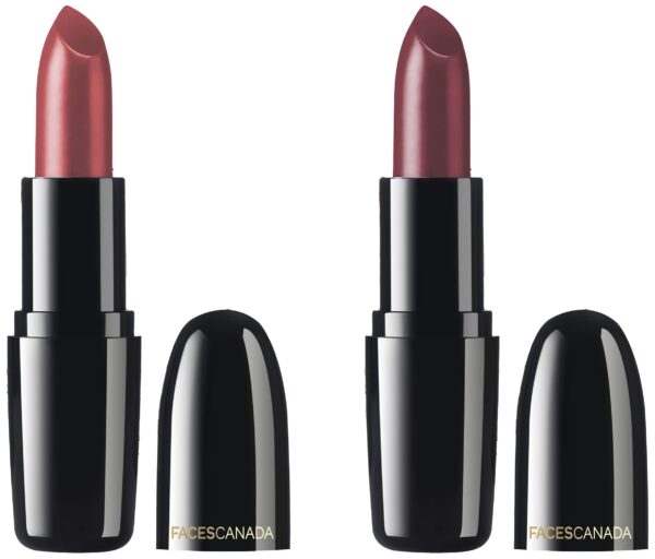 FACESCANADA Weightless Cream Finish Lipstick - Love Nude (Nude), Weightless Creme Finish Lipstick - Amber (Pink) - Fast Shipping to USA & Canada