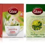 GTEE Green Tea Bags - Jasmine & Moringa Tea Bags, 25 Tea bags (Pack of 2) - Fast Shipping to USA & Canada