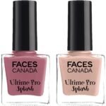 FACESCANADA Ultime Pro Splash Glossy Finish Nail Enamel-Marmalade 108 (8Ml) & Ultime Pro Splash Glossy Nail Enamel-Biscotti 124 (8Ml) - Fast Shipping to USA & Canada