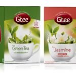 GTEE Green Tea Bags - Regular & Green Tea Bags - Jasmine, 25 Tea Bags (Pack of 2) - Fast Shipping to USA & Canada