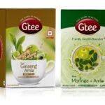 GTEE Green Tea Bags - Ginseng & Moringa Tea Bags, 25 Tea bags (Pack of 2) - Fast Shipping to USA & Canada