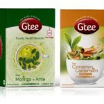 GTEE Moringa Tea Bags & Green Tea Bags - Cinnamon & Cardamom, 25 Tea bags (Pack of 2) - Fast Shipping to USA & Canada