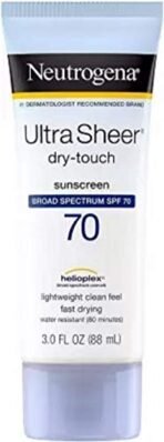 Neutrogena Ultra Sheer Dry-Touch Water Resistant and Non-Greasy Sunscreen Lotion with Broad Spectrum SPF 70, 3 fl. Oz - SPF 70 (88 ml) - Fast Shipping to USA & Canada - Image 2