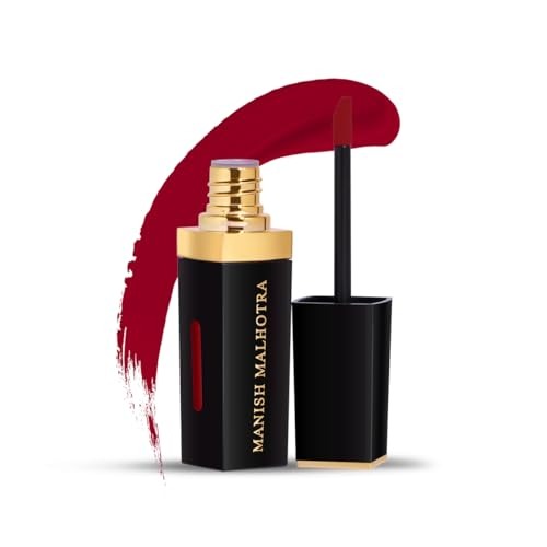 MyGlamm Manish Malhotra Soiree Liquid Matte Lipstick - 04 Night Aura (Maroon Shade) | Long Lasting, Transfer-resistant With Vitamin E (7g) - Fast Shipping to USA & Canada