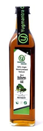 Yugmantra Organic Foods Wood Pressed Black Sesame Oil Edible Gingelly Cooking Oil & Black Mustard Oil 500 Ml x 2 - Fast Shipping to USA & Canada - Image 4