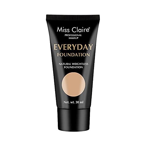 Miss Claire Professional Makeup Everyday Foundation Natural Weightless Foundation 30ml Cream (BE-03 Medium Olive) - Fast Shipping to USA & Canada
