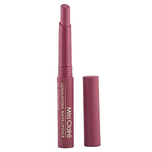 Miss Claire Longlasting Matte Lipstick, Dark Pink 34, 2 g - Fast Shipping to USA & Canada