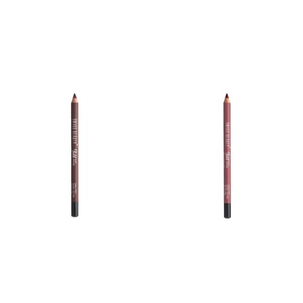 Swiss Beauty Bold Matte Lipliner Pencil Set | Long Stay | Smudge Free | Waterproof | Creamy Lip Liner Pencil| Shade- 06, 1.6g & Swiss Beauty Bold Matte Lipliner Pencil Set | Long Stay - Sandy, 1.6g - Fast Shipping to USA & Canada