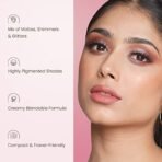 Swiss Beauty Lustre Eyeshadow Palette | 4 Highly Pigmented Shades in Matte & Shine |Long-Lasting | All Skin Types | Shade- Nude Addict, 5gm - Fast Shipping to USA & Canada - Image 3