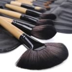 HUDA GIRL BEAUTY PROFESSIONAL 24 Pcs Makeup Brush Set for Foundation, Face Powder, Blush Blending Brushes, Cruelty-Free Synthetic Fiber Bristles with Leather Case (Handle May Vary) - Fast Shipping to USA & Canada - Image 4