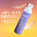 mCaffeine Sun Glaze Mist SPF 50 PA++++ Face Sunscreen Spray | 1% Hyaluronic Acid for Hydration| No White Cast | Easy Application Over Makeup & Quick Absorbing Sunscreen Spray | For All Skin Types - Fast Shipping to USA & Canada - Image 3