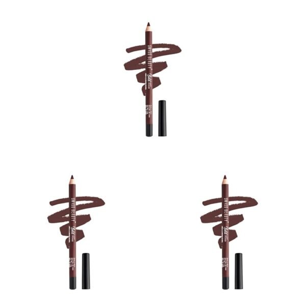 Swiss Beauty Bold Matt Lip Liner | Long-lasting |Matte Finish | Non-drying | Shade-12, 1.6gm (Pack of 3) - Fast Shipping to USA & Canada