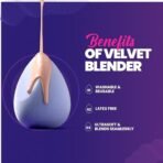 MARS Microfiber Velvet Beauty Blender for makeup | Less Wet & Dry Product Absorption | Premium Makeup Blender Sponge | Super Soft Velvety Texture | Latex Free | Skin Friendly - Fast Shipping to USA & Canada - Image 6