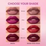 Swiss Beauty Duo Lipstick | Matte smudge-proof Liqud Lipstick + Transparent glossy Lipgloss | Transfer -proof and Long lasting | Shade-Hot Chocolate, 10ml - Fast Shipping to USA & Canada - Image 5