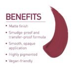 MyGlamm LIT Liquid Matte Lipstick-Daterview (Plum)-3 ml | With Moringa Oil | 12HR Long-lasting Lipstick | Cruelty-Free Matte Lipstick - Fast Shipping to USA & Canada - Image 4