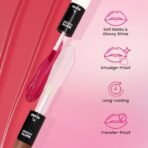 Swiss Beauty Duo Lipstick | Matte smudge-proof Liqud Lipstick + Transparent glossy Lipgloss | Transfer -proof and Long lasting | Shade-Hot Chocolate, 10ml - Fast Shipping to USA & Canada - Image 6