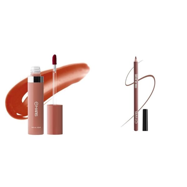 MARS Drip Lip Mist for Women (4.5 ml) (01-Peachy Drip) Reapplication Matte Lip Liner | One Swipe Smooth Application | Long Lasting Lip Pencil (1.4gm) (11-SPICED CRANBERRY) - Fast Shipping to USA & Canada