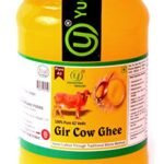 Yugmantra Organic Foods - 100% Pure Natural Desi Gir Cow Ghee - Prepared from A2 Milk Bilona Method-Immunity Superfood Helps Reduces Joint-650 Ml In Premium Glass Bottle - Fast Shipping to USA & Canada
