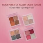 Swiss Beauty Lustre Eyeshadow Palette | 4 Highly Pigmented Shades in Matte & Shine |Long-Lasting | All Skin Types | Shade- Nude Addict, 5gm - Fast Shipping to USA & Canada - Image 4