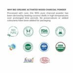 INDUS VALLEY Bio Organic 100% Natural Activated Charcoal Powder Ideal for Skin Removes Dead Skin, Impurities, Detoxifies Skin - (200g+50g) - Fast Shipping to USA & Canada - Image 7