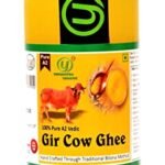 Yugmantra Organic Foods -100 % Natural Pure & Fresh Danedar A2 Milk Gir Desi Cow Ghee 250 ml | Bilona Method | Lab tested | Desi Ghee | Highly Nutritious | Made in Small Batches | Premium Glass Jar Packing | Boost Immunity & Energy. - Fast Shipping to USA & Canada