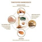 Indus Valley Bio Organic Sandalwood Face Pack Powder | Lightens Suntan, Dark Spots & Pigmentation | Prevents Acne Breakouts | Enriched with Chandan Powder for Glowing Skin & Tan Removal - 200g - Fast Shipping to USA & Canada - Image 5