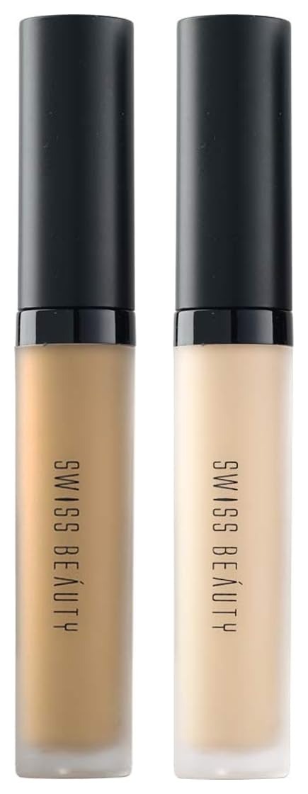 SWISS BEAUTY Liquid;Oil Matte Full Coverage Concealer For Oily Skin Luminous;Natural Finish Warm Sand 5.6G, Pack Of 1 - Fast Shipping to USA & Canada