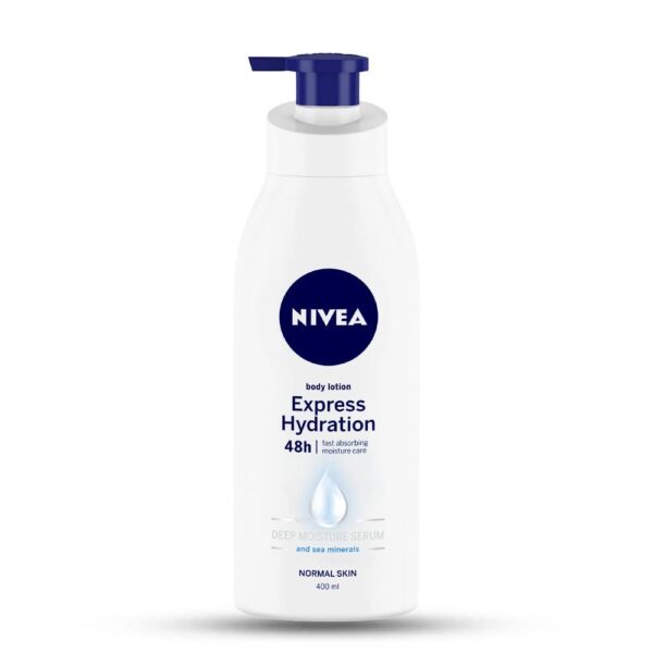 NIVEA Body Lotion For Men & Women, Express Hydration, for Fast Absorption, 400 ml - Fast Shipping to USA & Canada