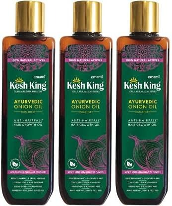 Kesh king Ayurvedic Onion Oil 300ml Non Sticky Anti Hair Fall Hair Growth Oil - Fast Shipping to USA & Canada