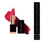 MyGlamm Manish Malhotra Soft Matte Lipstick - Scarlet Dream - 4gm | Pinkish Red Shade | Long Lasting, Moisturizing & Hydrating Lipstick | Full Coverage | Enriched with Tropical Oil - Fast Shipping to USA & Canada - Image 3