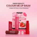 Swiss Beauty Colour Me Tinted Lip Balm with 12 Hours of Hydration | For Dry & Chapped Lips | With SPF 15, Shea Butter and Vitamin E | Long Lasting Glossy Finish Lip Balm | Shade - Coconut Blast, 4.5g - Fast Shipping to USA & Canada - Image 3
