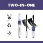 mars super premium Double Trouble Volumizing and Lengthening Mascara | 2-in-1 Mascara for Women | Long Lasting (15 ml) (Black)-SH7711 - Fast Shipping to USA & Canada - Image 5