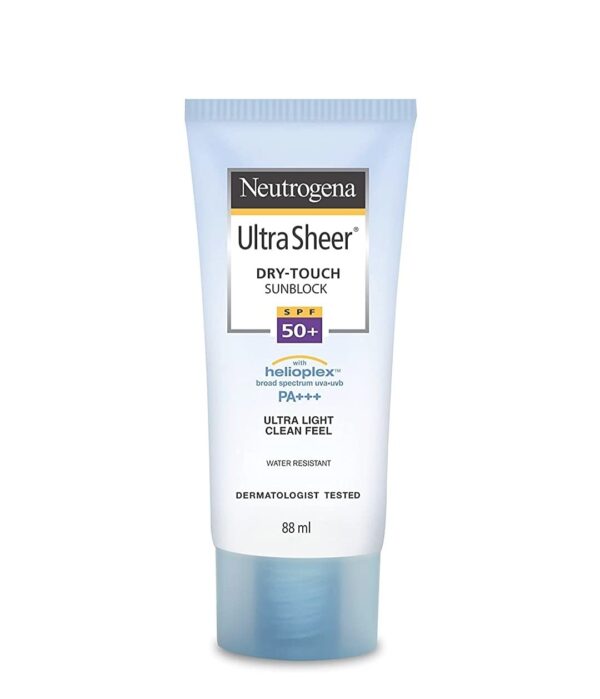 Neutrogena Ultra Sheer Sunblock - Spf 50+, 88Ml Tube For Dry Skin, Pack Of 1 - Fast Shipping to USA & Canada