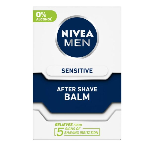 NIVEA MEN Shaving, Sensitive After Shave Balm, 100ml - Fast Shipping to USA & Canada