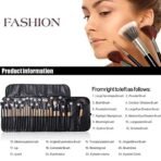 HUDA GIRL BEAUTY PROFESSIONAL 24 Pcs Makeup Brush Set for Foundation, Face Powder, Blush Blending Brushes, Cruelty-Free Synthetic Fiber Bristles with Leather Case (Handle May Vary) - Fast Shipping to USA & Canada - Image 5
