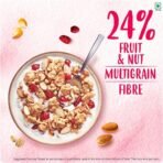 Kellogg's Crunchy Granola Almonds & Cranberries 460g | 24% Fruit & Nut, Baked Multigrain | Whole-grain Oats, Wheat, Corn, Rice and Barley, Source of Fibre | Breakfast Cereal - Fast Shipping to USA & Canada - Image 4