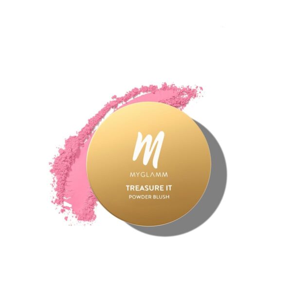 MyGlamm Treasure IT Powder Matte Blush - Passion (Peach Shade) | Long Lasting, Matte Finish Powder Blush with Vitamin E (4g) - Fast Shipping to USA & Canada