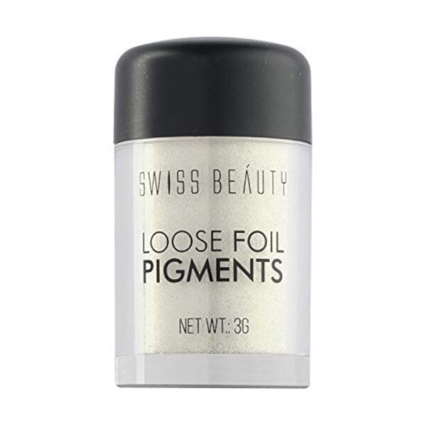 SWISS BEAUTY Shimmery Loose Foil Pigments Powder Eyeshadow, Eye Makeup, Shade-11, 3G, Green - Fast Shipping to USA & Canada