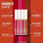 MyGlamm LIT Liquid Matte Lipstick - Kittenfish (Maroon Shade) | Long Lasting, Smudge Proof Matte Finish Liquid Lipstick With Moringa Oil (1.6ml) - Fast Shipping to USA & Canada - Image 5