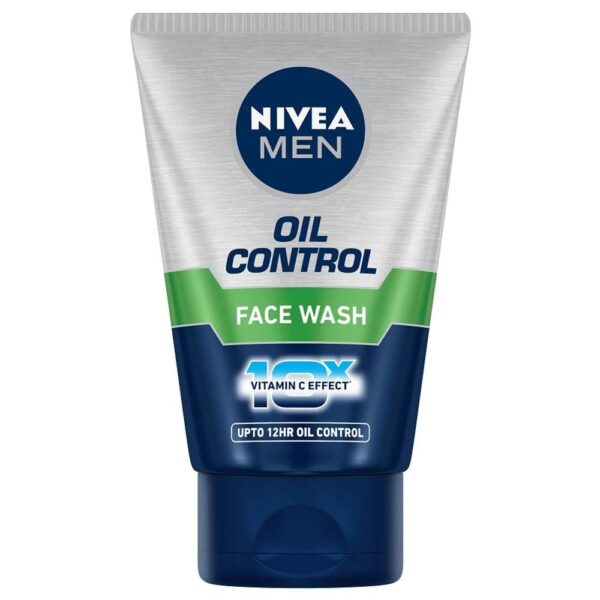 NIVEA MEN Oil Control Face Wash 100 g | With Magnolia Bark Extracts for 12 Hr Oil Control in Summer | 10 X Vitamin C Effect for Radiant Skin | For Oily Skin - Fast Shipping to USA & Canada