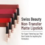 Swiss Beauty Non-Transfer Waterproof Lipstick with Jojoba Seed Oil | Matte Finish | Long-Lasting | Highly Pigmented | Shade- Mauve Taupe, 3gm - Fast Shipping to USA & Canada - Image 3