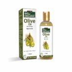 Indus Valley Bio Organic Pure Extra Virgin Olive 100% Organic and Cold-press, Massage Oil for Skin & Hair Care - (200ml) - Fast Shipping to USA & Canada